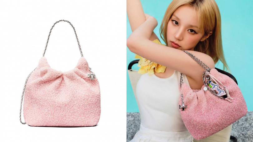 TORY BURCH x BonBon Fleming 迷你裝飾束口包/26,700元(圖/品牌提供)