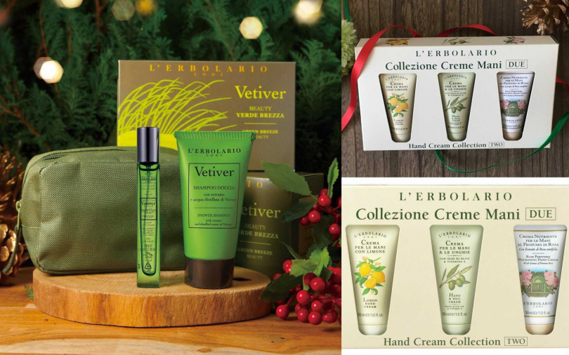 蕾莉歐岩蘭草清新香氛精巧包／899元、經典護手霜禮盒／699元（圖／品牌提供）