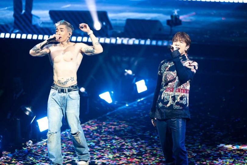 Tyson Yoshi與張敬軒同台演出。(圖/Just Kidding Limited提供)