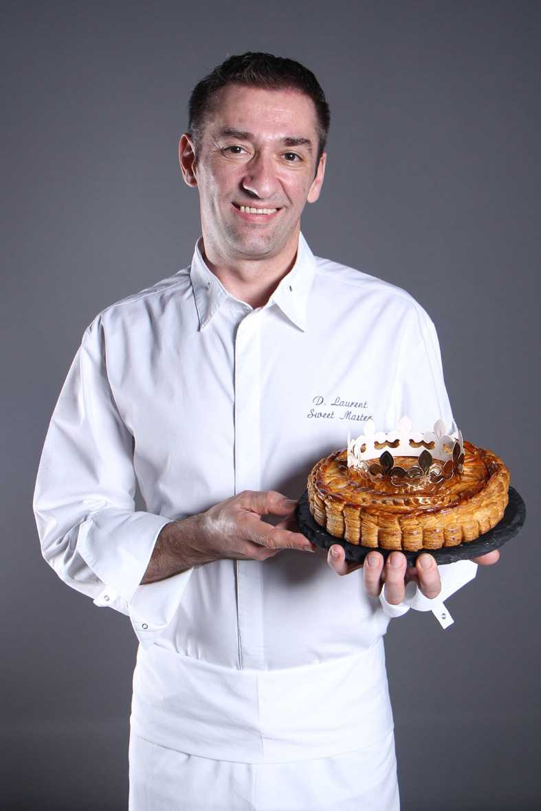 台南晶英酒店法籍甜點主廚羅倫帶來道地傳統法式國王派。（圖／台南晶英提供）