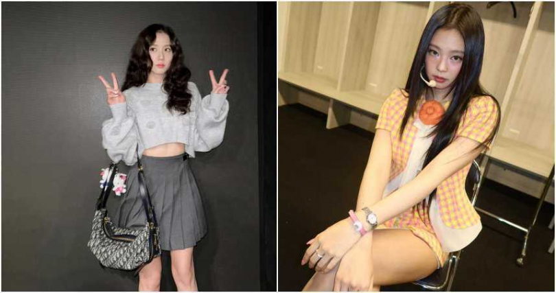 Jisoo和Jennie常常會有這樣的不知所措照出現,說真的還蠻可愛的!(圖/取自ig)
