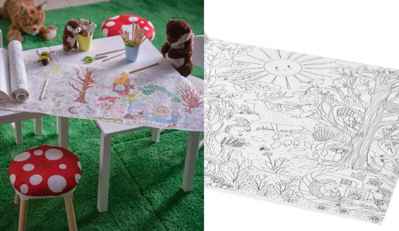 IKEA SKOGSDUVA 著色紙捲/原價179元、特價129元(圖/品牌提供)