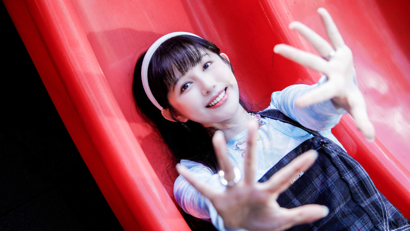 雖然長相甜美，但琳誼覺得這不是自己真正的個性。（圖／趙文彬攝）