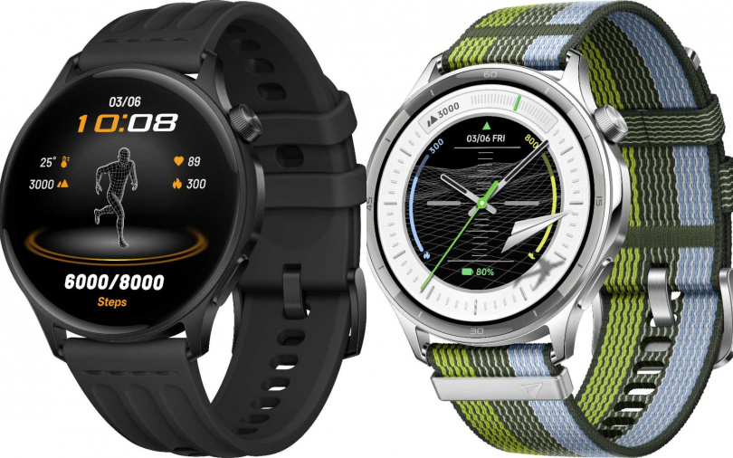 OPPO Watch S推出「星耀銀」、「幻影黑」兩種顏色。(圖/OPPO提供)