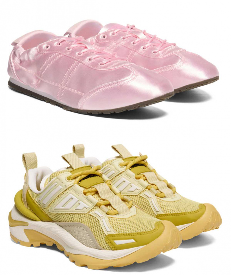 緞面粉色 PLABALA/6,180元,黃色 LAPLUNG/7,580元(圖/品牌提供)