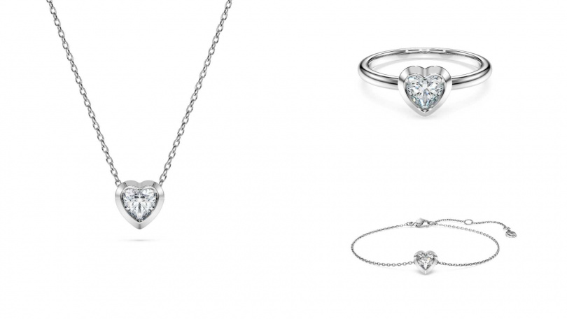 SWAROVSKI Eternity Heart戒指、手鍊、項鍊／20,000元~22,000元（圖／品牌提供）
