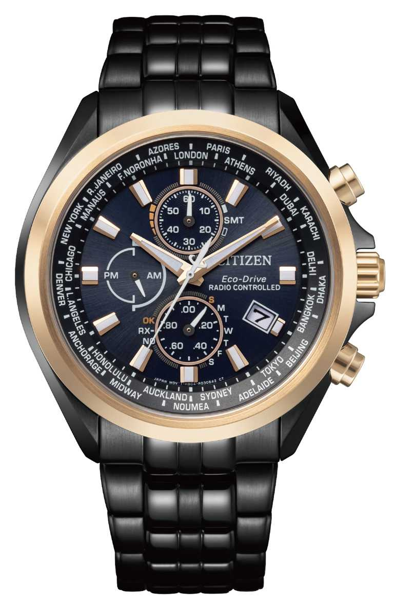 CITIZEN「光動能全球電波」腕錶，亞洲限定款（型號AT8206-81L）╱不鏽鋼錶殼，44mm，29,800元。（圖╱CITIZEN提供）