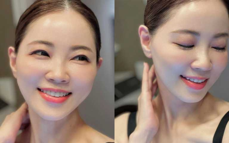 有著豐盈潤感的精華粉霜，擦塗上臉後能散發出極致光彩。（圖／取自naoko_nishimura_ IG）