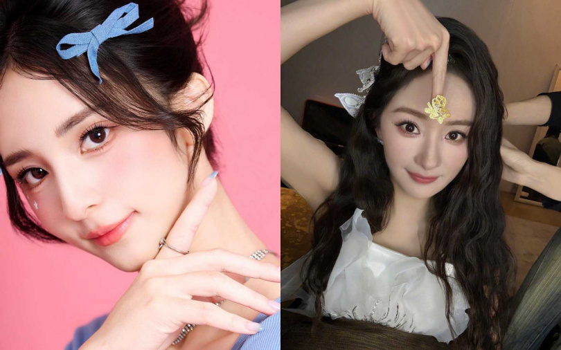 （圖／取自藍羽潔IG、楊冪微博）