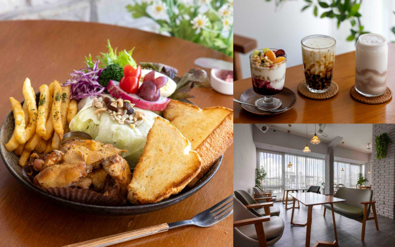 店家將餐廳全棟建築打造成白色磚牆與木質裝潢交織的明亮日式鄉村風、自然舒心。（圖／品牌提供）