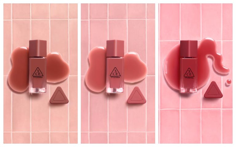 圖說:3CE果凍護唇蜜(全系列10色)主打色3色:01、02、04。(圖/品牌提供)