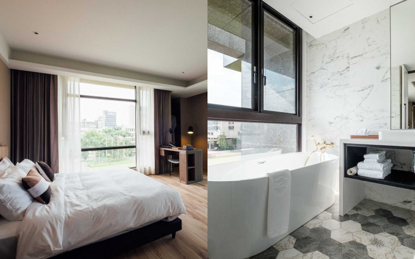 大安區「司旅」結合設計工藝與家一般的自在感，並講究地配置雙床墊系統，滿足細節控旅人。（圖／Booking.com提供）