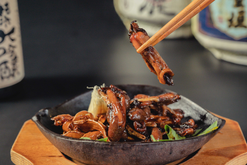 麻油風味鰻肝鐵板燒(圖/大江戶町提供)