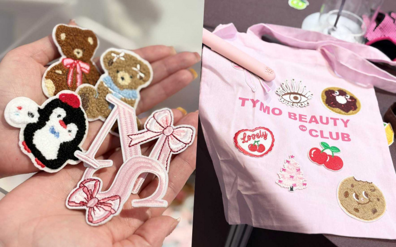 只要打卡就送帆布袋！還有好多可愛布貼可以選，最後用SWAY智慧造型夾把布貼燙印在帆布袋上，就是獨一無二的設計。（圖／吳雅鈴攝）