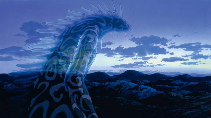 《魔法公主》中的山獸神在午夜會幻化成螢光巨人。(圖/甲上提供)