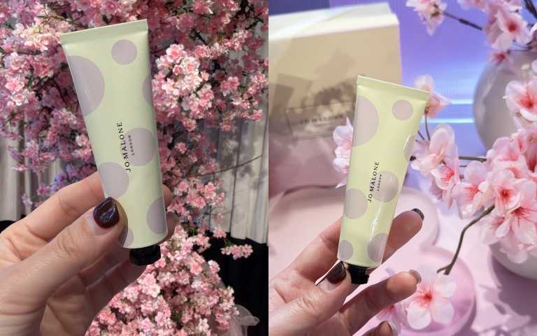 Jo Malone London 櫻花限量版護手霜30ml / 380元。(圖/黃筱婷攝)