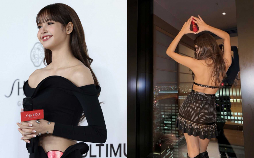 Lisa不僅自己愛用小紅瓶，也認真推薦給每一個粉絲。（圖／品牌提供、取自Lisa IG）