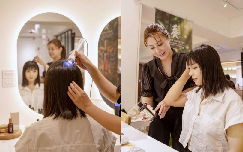 &nbsp; 在阿原品牌體驗店「香寓8號」才有的頭皮檢測服務，記得要先報名登記喔(&nbsp;https://www.surveycake.com/s/0A3rL)。（圖／品牌提供）&nbsp;&nbsp;