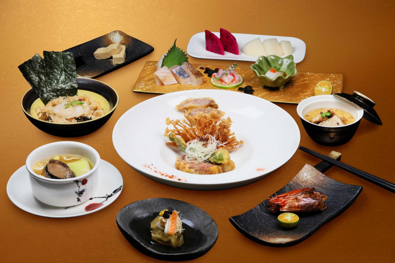 高雄萬豪酒店–京樂日本料理餐廳因應不同的季節推出當季限定菜單，本次的秋季菜單以豐收為題，展現秋季農收與新鮮漁獲的豐盈之美。