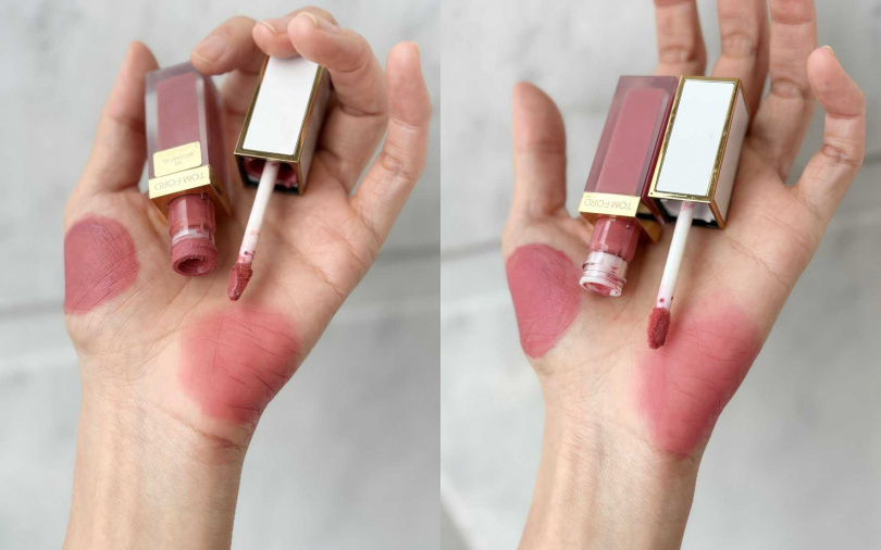 #01 Cabana柔粉裸色和#02 Bicoastal暖調裸色是這次的人氣主打色。（圖／吳雅鈴攝）