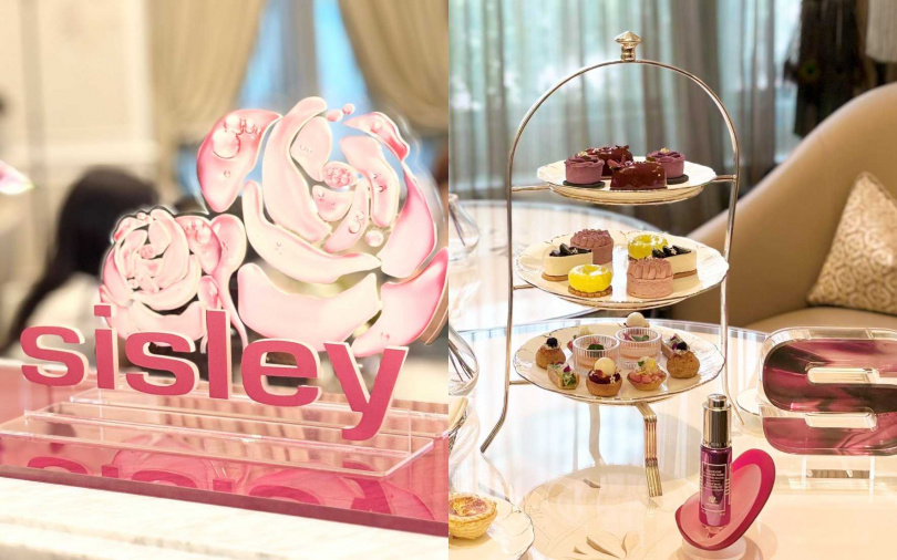 Sisley x青隅《璀璨黑玫瑰》聯名感官下午茶饗宴每套1,580元+10%起。(圖/吳雅鈴攝)
