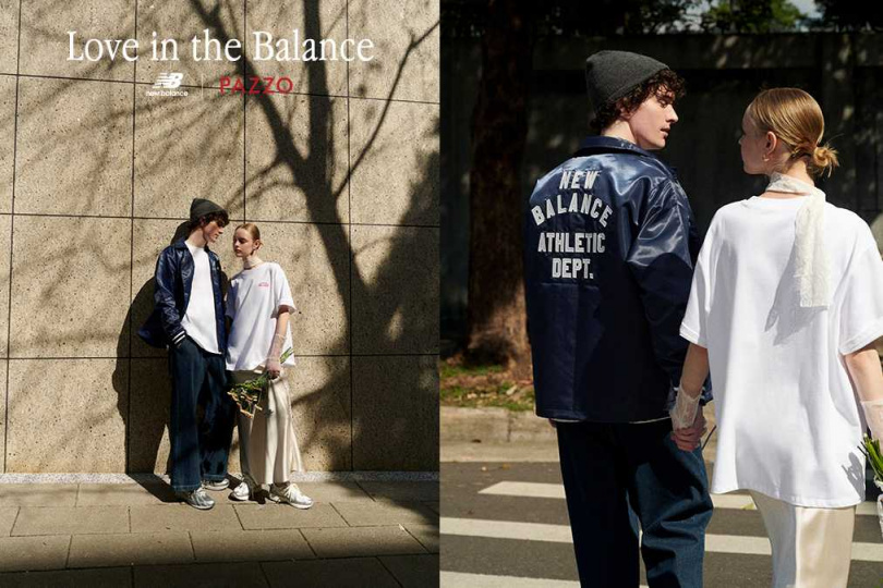 檔期字TEE加入了此次主題「Love in the Balance」，精緻刺繡結合厚挺MIT布料，隨興俐落且四季皆時髦好搭配。