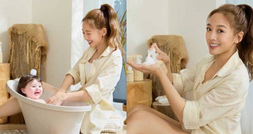 KÜSSEN 寶寶二合一洗浴慕斯 210ml／420元、益菌潤膚乳液120ml／580元、寶寶益菌屁屁膏 50ml／420元（圖／品牌提供）