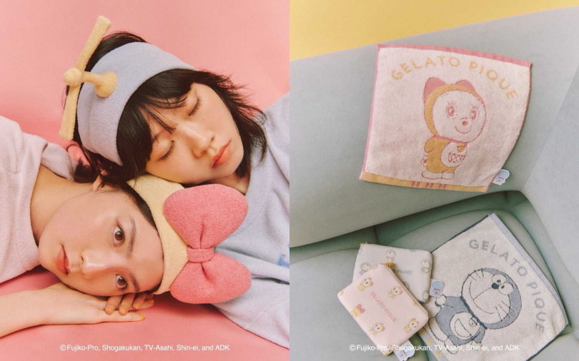 哆啦A夢髮帶／1,160元、哆啦A夢手帕／450元（圖／品牌提供）