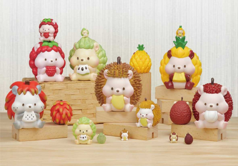 每隻水果刺蝟都擁有自己的獨特外型與性格，萌態百出、療癒感滿分，是收藏玩家與年輕族群的心頭好。（圖／品牌提供）