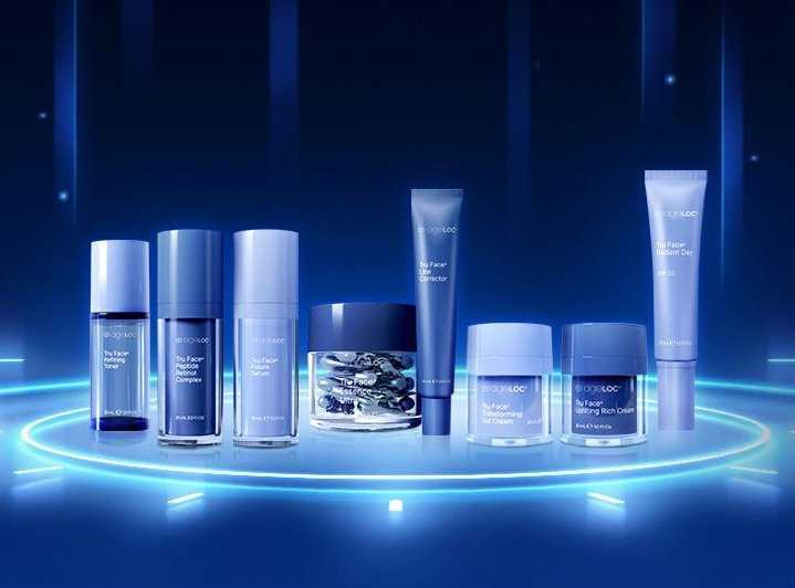 Nu Skin的ageLOC® Tru Face®活顏抗老系列，共有8款產品從前導液、精華到面霜等可自由搭配，為女性打造專屬抗老管理流程。（圖／品牌提供）