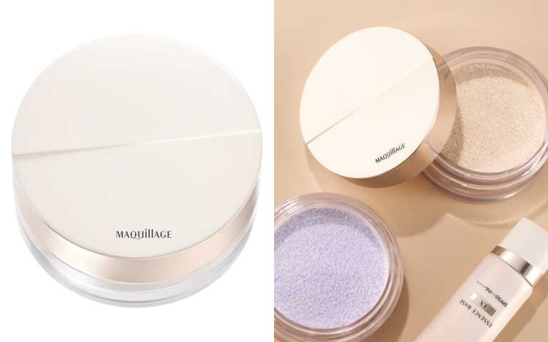 MAQuillAGE 心機超持妝精華蜜粉（自然色、明亮色）8g/1,700元。（含蜜粉盒、蜜粉蕊、粉撲／圖／品牌提供）
