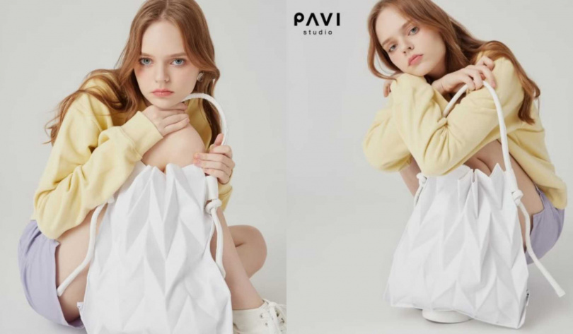 PAVI STUDIO W-Knot 經典白繩結款肩背包/1,480元(圖/Pinkoi)
