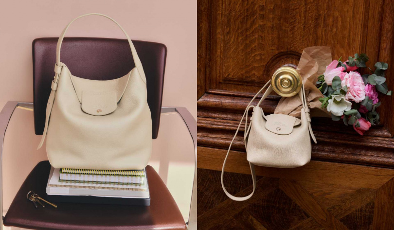 Longchamp Le Cadence 水桶包 S/20,400元,肩揹袋 L/26,800元。圖:品牌提供
