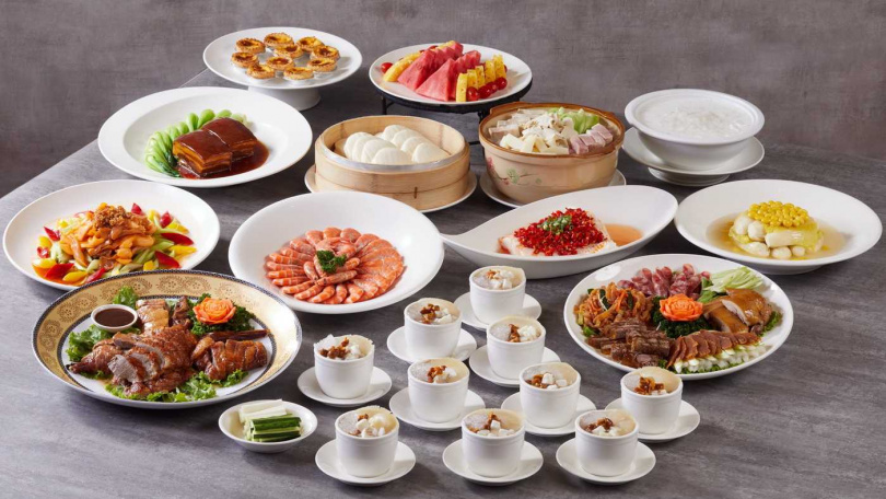 天成飯店集團 台北天成大飯店 桌宴菜色示意照。