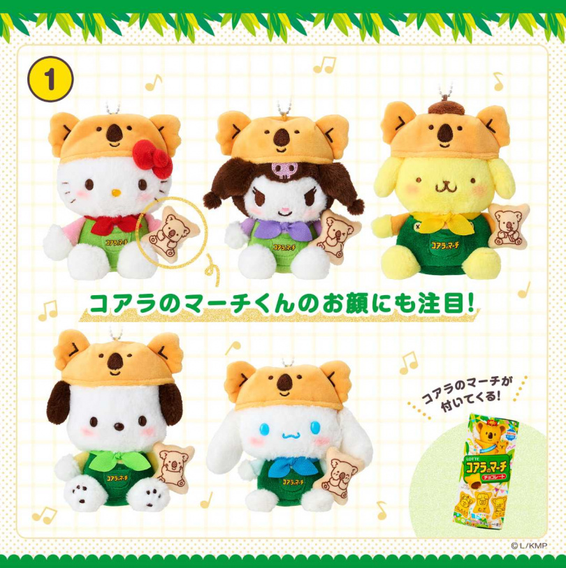 玩偶吊飾 (共5種)/各2,497日圓(圖/取自sanrio.co.jp)