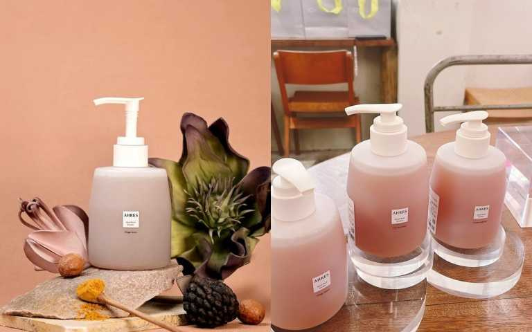AHRES 磨砂洗手露(波光、繁花、薄暮三款香氣) 310ml / 1,000元(圖/品牌提供、黃筱婷攝)