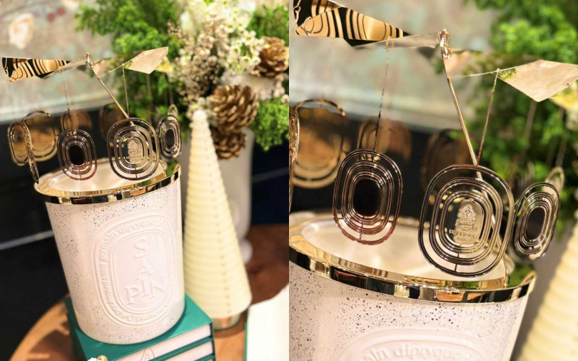 超大容量的室內外香氛蠟燭，這次也有旋轉燭罩可以一起搭配購買。（圖／吳雅鈴攝）