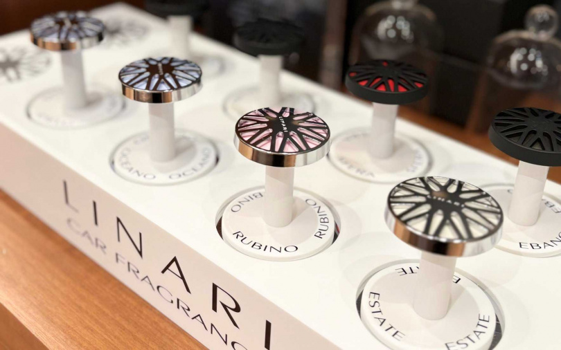 香氛蕊片的八款品牌熱銷香氣，都可以在CYRANO香氛選品店內聞得到。（圖／吳雅鈴攝）