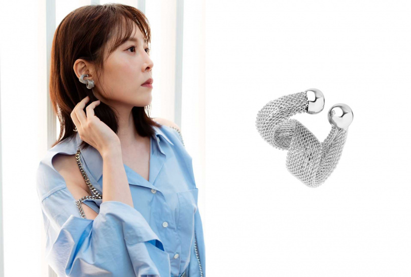 Fierce 鋼鐵之心純銀耳夾／2,600元（圖／品牌提供）