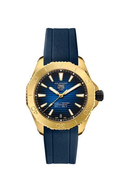 TAG Heuer Aquaracer Professional 200腕錶－18K黃金款／605,700元（圖／品牌提供）
