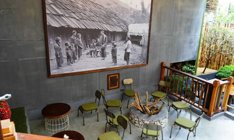 無論是哪一間越共咖啡，牆上總裝飾著早期的黑白老照片。（圖／魏妤靜攝）