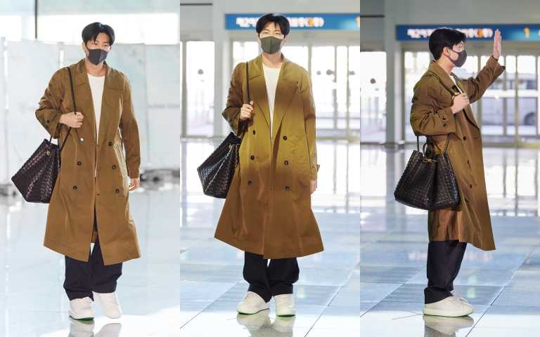 這個包不只女明星喜歡，之前BTS隊長RM也有示範過潮男背Andiamo編織包的帥氣look。（圖／品牌提供）