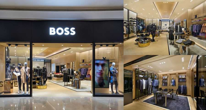 BOSS台北101專門店是全台首間以最新視覺形象所打造的男女裝旗艦店。（圖／品牌提供）