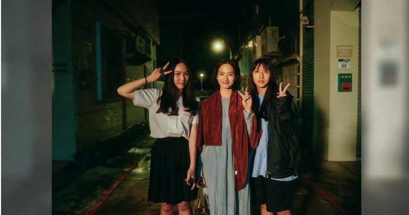 《五福女孩》王婕（左起）、韓寧、李芝儀。（圖／高雄市電影館提供）