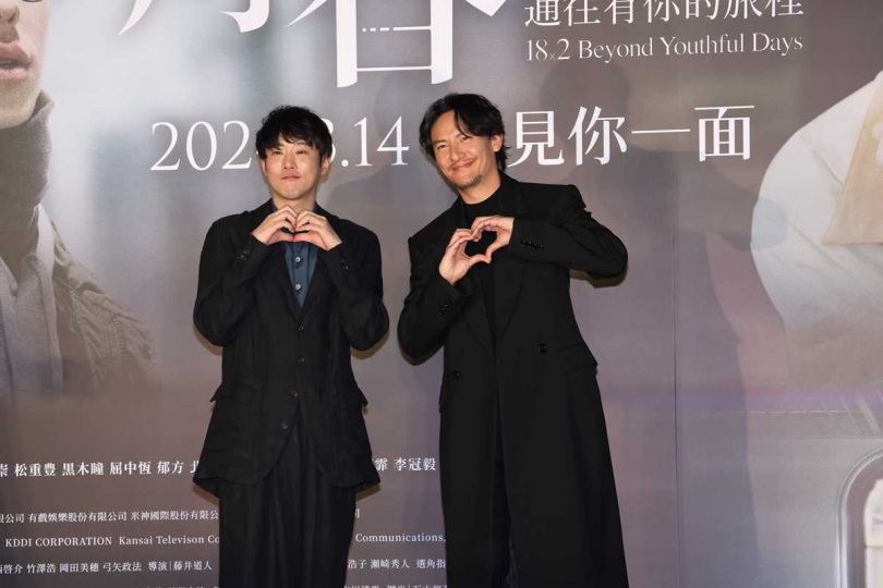 《青春18x2 通往有你的旅程》由日本新銳導演藤井道人（左）執導、張震擔任監製。（圖／焦正德攝）