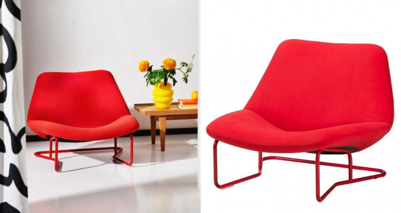 IKEA SOTENÄS紅色扶手椅/4,999元(圖/品牌提供)