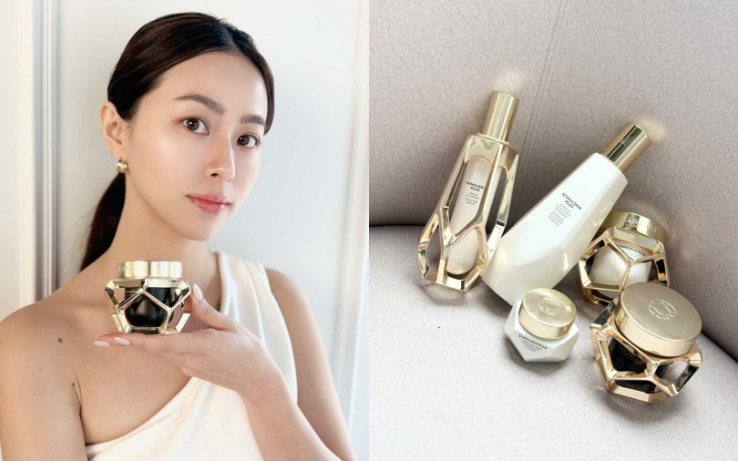 DARPHIN 2月的重磅新品-深海翡翠蘊活緊塑系列，打破傳統表面抗老思路，以科學方法對抗導致深層老化的原因。（圖／吳雅鈴攝）