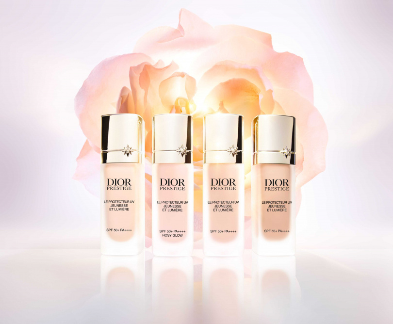 迪奧精萃再生光燦淨白隔離系列​四色（圖／品牌提供）