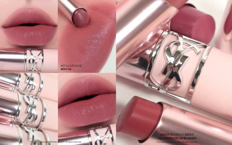 YSL 情挑裸吻煙霧唇膏 全10色/1,650元(圖/取自cos._.jeon IG)