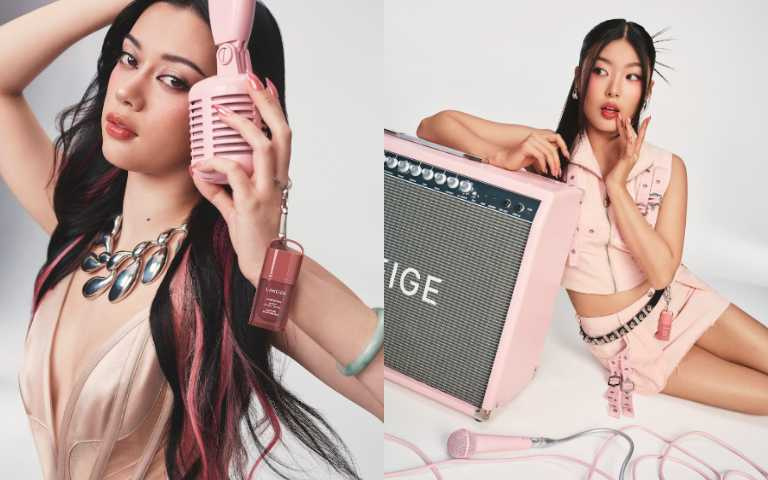 攜手現象級女團 KATSEYE,打造首款「能擦的時髦音樂掛飾」。(圖/品牌提供)